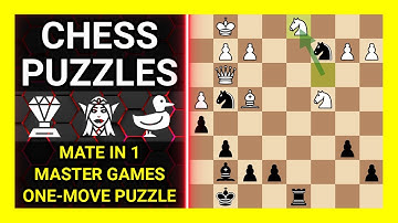 Chess Puzzles to Practice. Themes: Mate in 1, Master games, One-move puzzle. Learn Chess