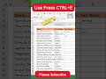 Advance Excel Magical Tricks 100% #youtubeshorts #shorts #shortfeed #exceltips #exceltips #shots
