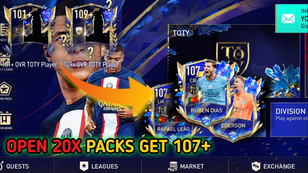 TOTY 23 HUGE PACK OPENING X20 GET OVR 107+