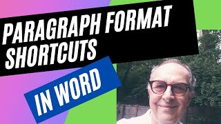 MS Word 2010 Paragraph Formatting Shorcuts