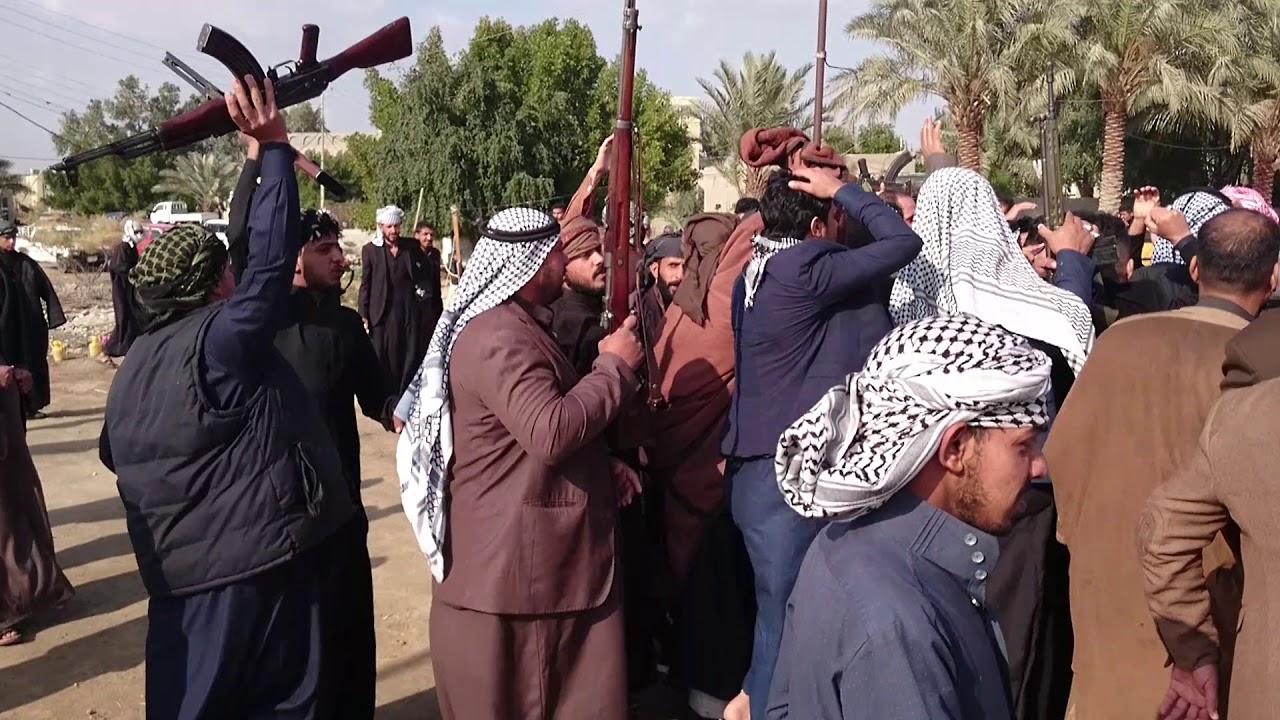 حضور  شيخ عشائر الجبور الشيخ تكليف ال دانه من اهالي الحمزه... لوفاة الشيخ جخيم سعران تويس