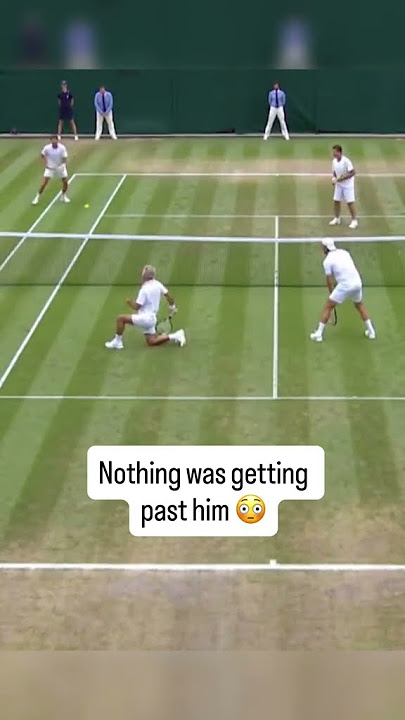 He barely had to move 😭 (via @wimbledon/TT)