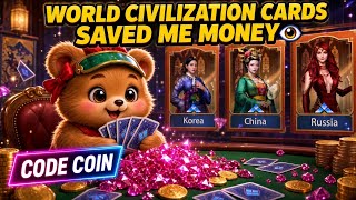 Evony | World Civilization Cards Saved Me Money | Diamond Drops on Heavenly Fire Cards | Save Money 