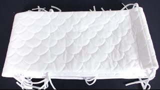 Breathable Padded Mesh Crib Bumper from Lifenest