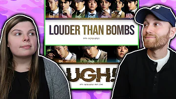 BTS (방탄소년단) - UGH! (욱) AND LOUDER THAN BOMBS LYRICS REACTION | WERE GOING TO SING TO YOU ENDLESSLY!