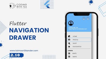 2.10 - Create a Navigation Drawer in Flutter - Flutter Basics - 2025