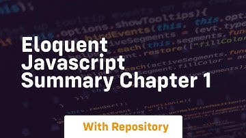 Eloquent javascript summary chapter 1