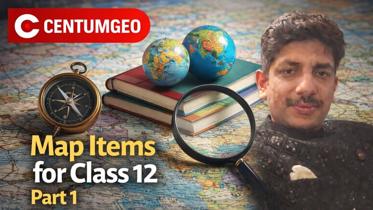 Geography Map Items 2025-26 CBSE (Ensure 10/10 Marks) Part 1#boardexam