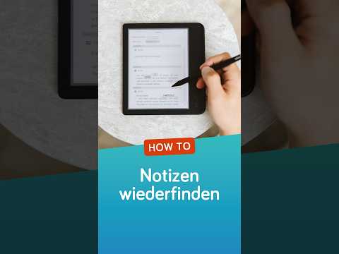 Der Weg, um deine tolino-Notizen wiederzufinden