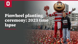 Pinwheel planting ceremony: 2023 time lapse | Ohio State Medical Center