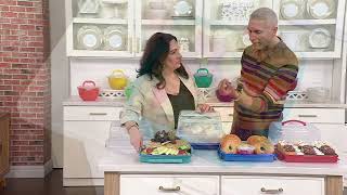 LocknLock Square Cake Carrier with Handle on QVC