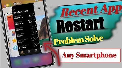 Background Apps Automatically Close | Recent App Not Showing | Close & Minimize App Restart Problem