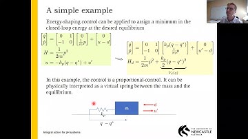 Integral action for port Hamiltonian systems