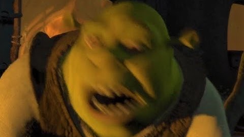 Shrek at 10000% speed but "what are you doing in my swamp" is normal speed