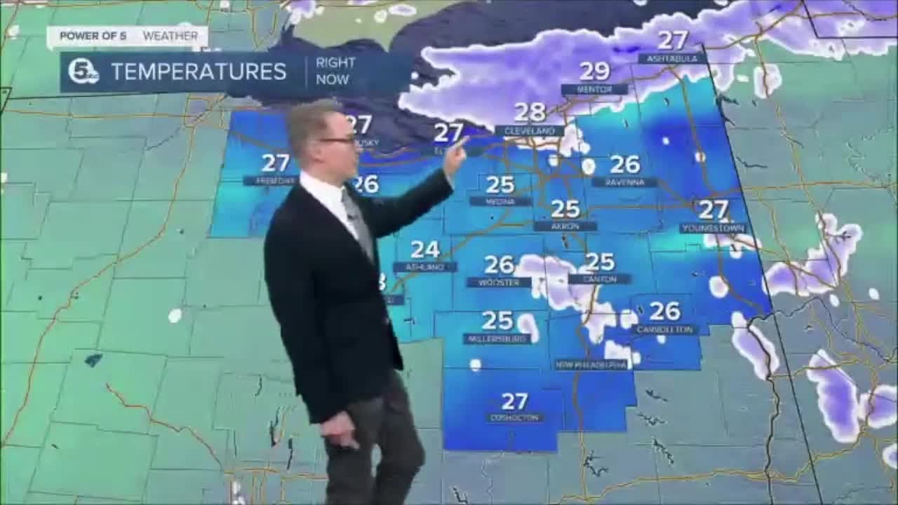 Friday evening snow updates for Northeast Ohio - YouTube