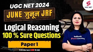 UGC NET Paper 1 Preparation | Logical Reasoning UGC NET Paper 1 Important Questions | Priti Mam