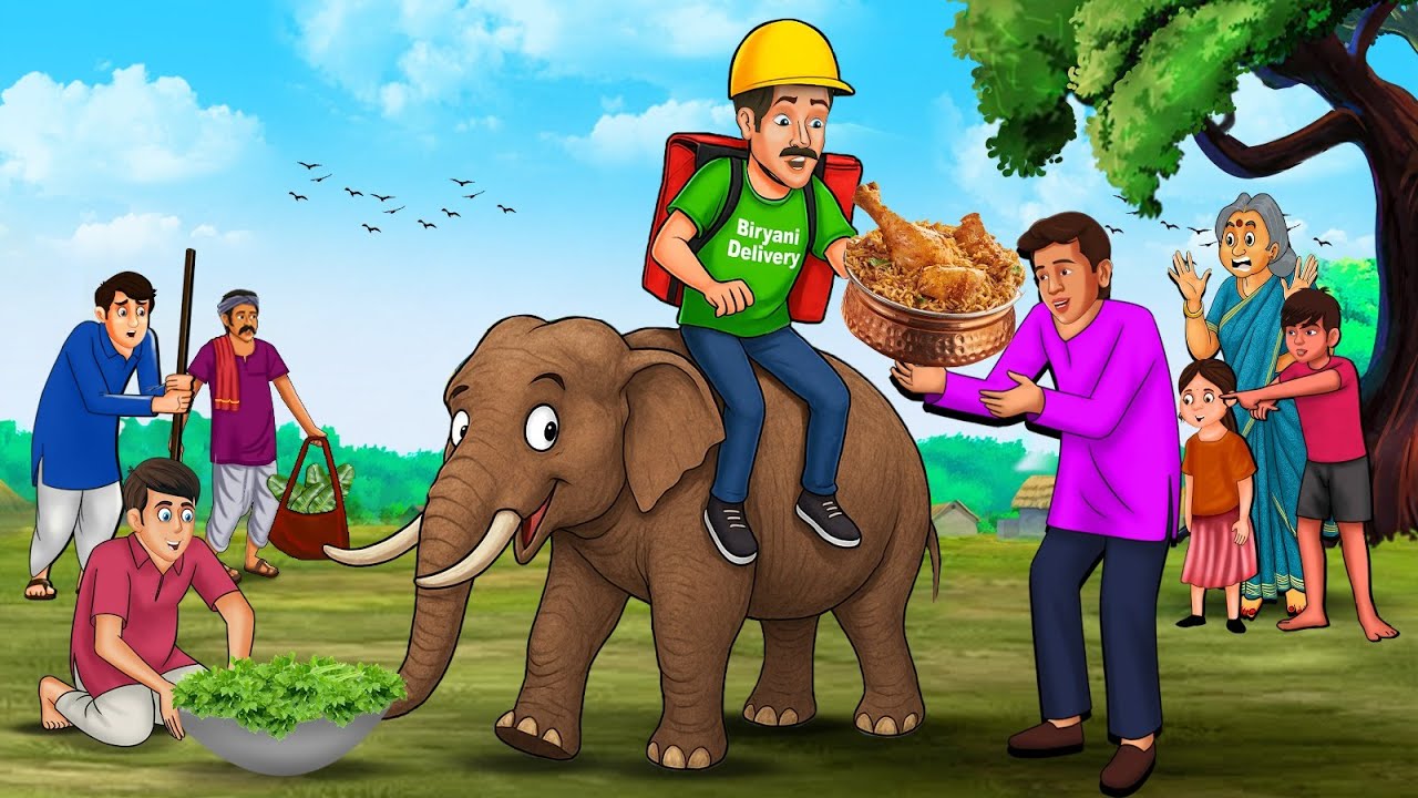 ఏనుగుపై బిర్యానీ డెలివరీ | Stories in Telugu | Telugu Stories | Telugu Kathalu | New Stories