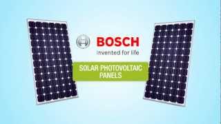 Bosch Solar Photovoltaic Panels and Solar Water Heater