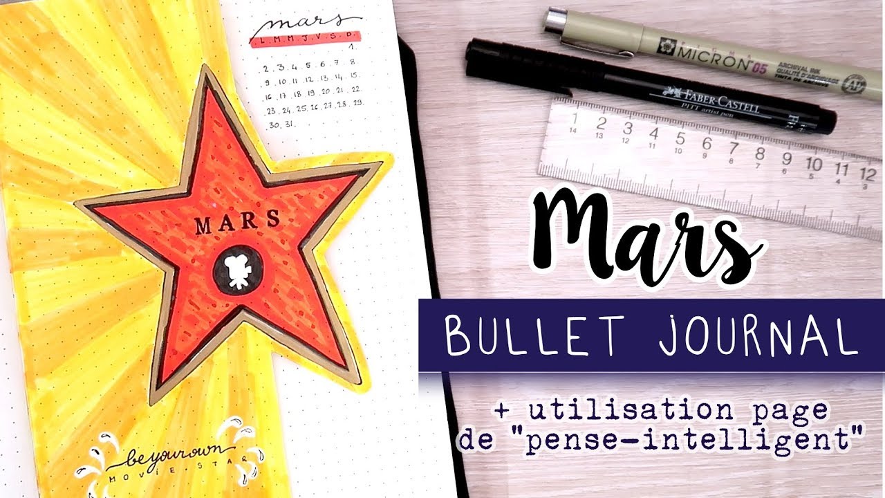 Bullet Journal Mars 2020 | ORGANISATION