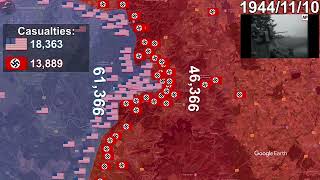 The Battle of Hürtgen Forest using Google Earth