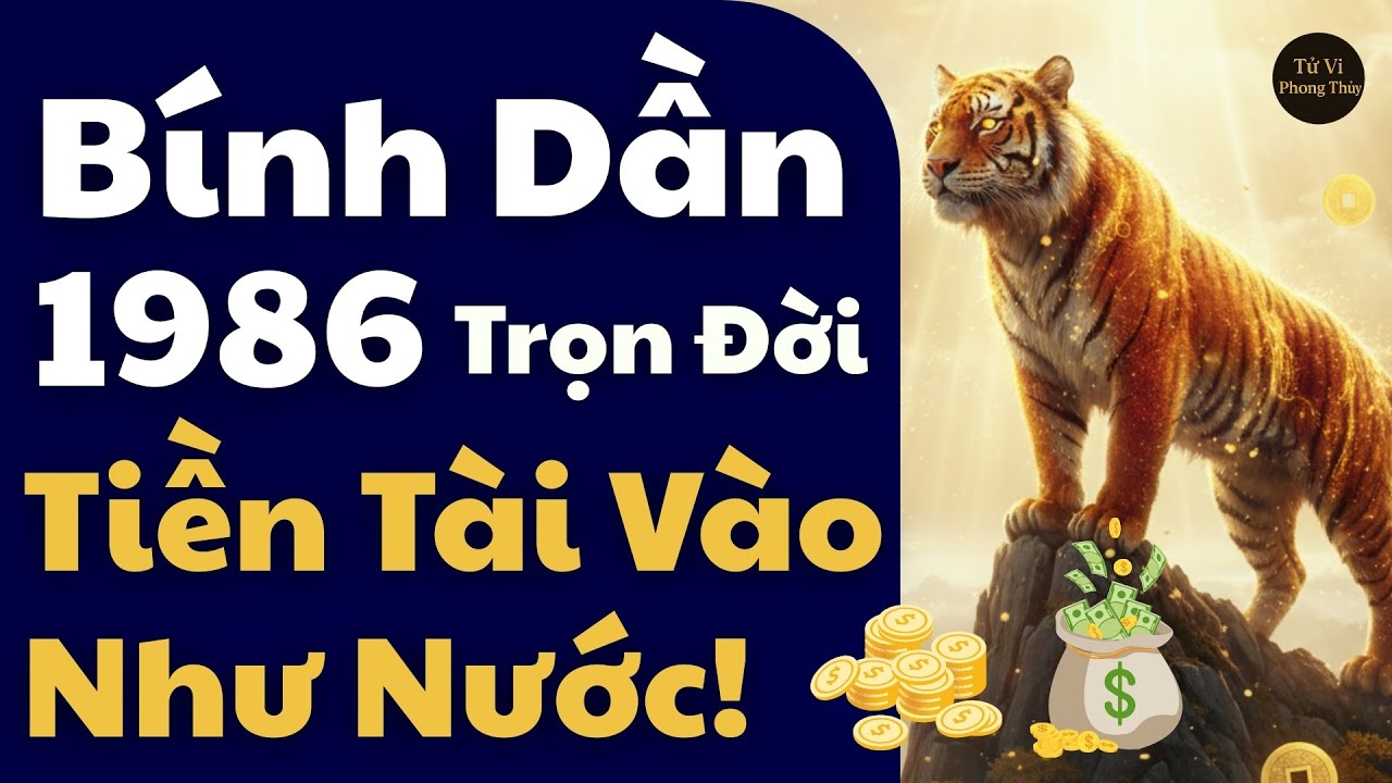 🐯 Tử Vi Bính Dần 1986 – Trọn Đời May Mắn, Tiền Tài Vào Như Nước! #atsuu1985 #tuvi #phongthuy