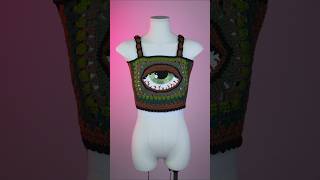 Granny Rectangle Eye Top 👁video pattern with written instructions on my Patreon in the Single