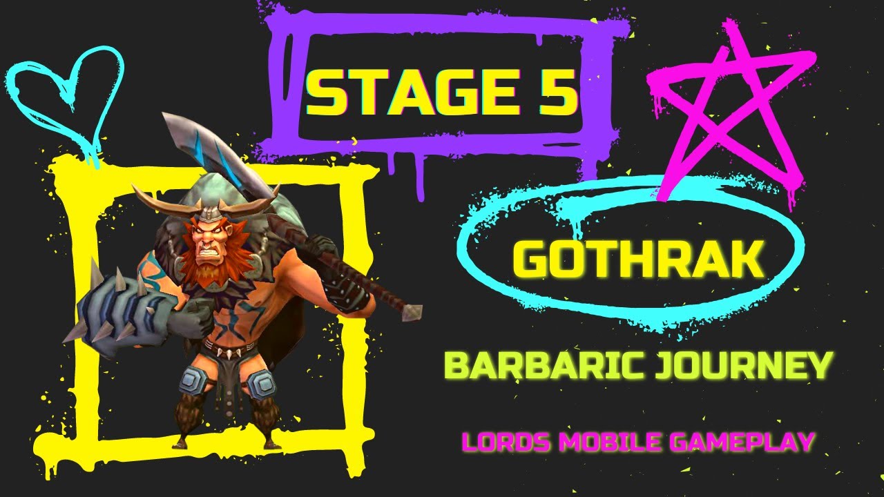 Limited Challenge: Barbarian Gothrak - Stage 5 (Auto Mode) Alternate Hero Lineup