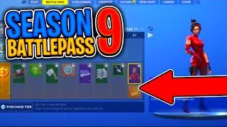 *NEW* SEASON 9 BATTLEPASS SHOWCASE (Fortnite Battle Royale)