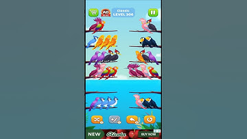 Bird Sort Puzzle l Classic Level 306 l Bird Sort Color Puzzle l Bird Sort Puzzle Challenge #gameplay