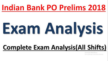Indian Bank PO Prelims 2018 : Complete Exam Analysis (All Shifts)