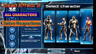 Dead Effect 2 | Comparison between All Characters intro & Speech with Danette