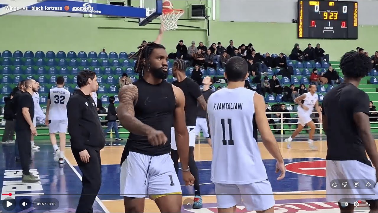 Wings   vs   black fortress 🏀  moments