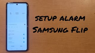 Alarm On/Off Samsung Galaxy Flip