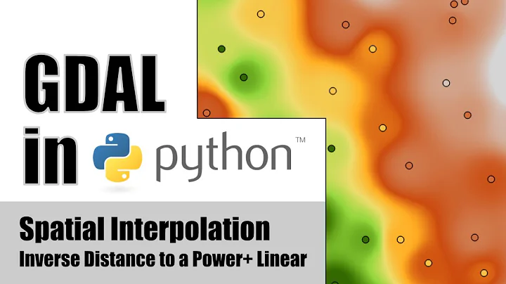 Spatial Interpolation with GDAL in Python #2: IDW and Linear Interpolation