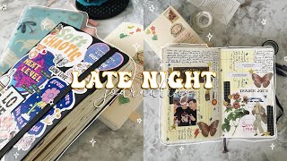 last minute late night creative journaling