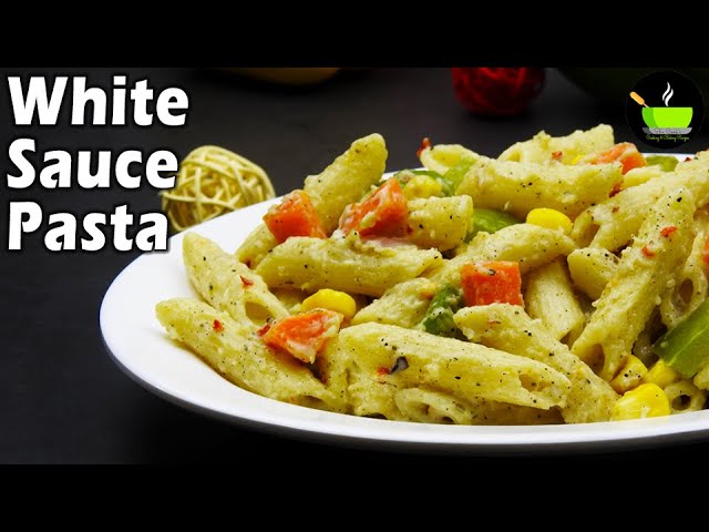 White Pasta Recipe With Creamy White Pasta Sauce | Indian Style White Sauce Pasta | Kids Special | She Cooks