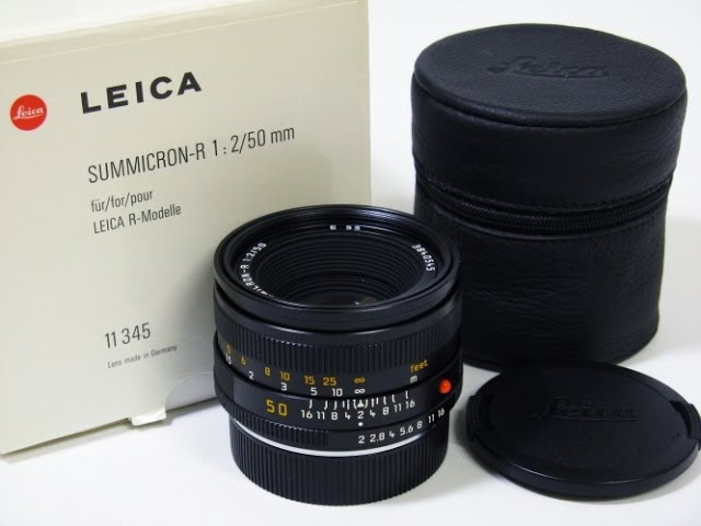シネマ用　Leitz Summicron-R 1:2.0/50 3 cam Leica Leitz Summicron-R 50mm f2 3 Cam Prime Lens for R Mount [EXC-]