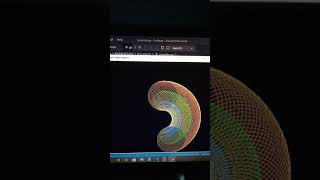 #Donut shape draw by using turtle graphics