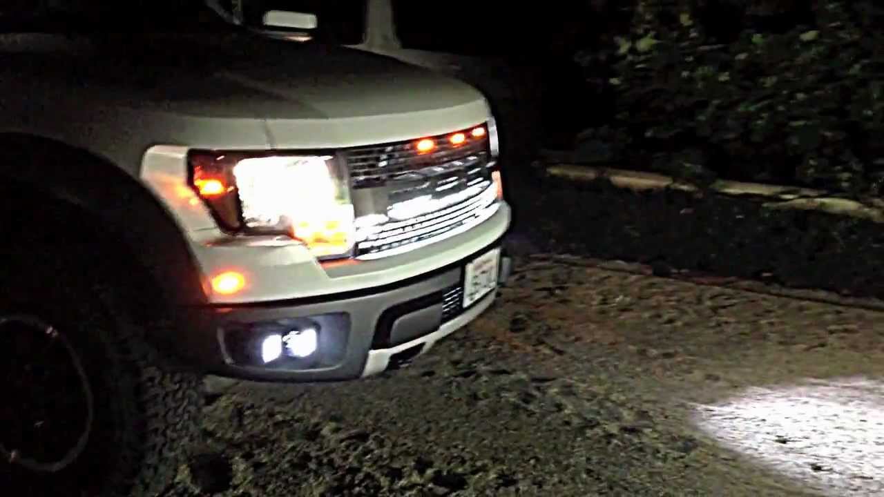 Svt Raptor Light Rack FORD RAPTOR RIGID INDUSTRIES LIGHTS - YouTube