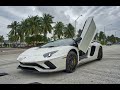 Lamborghini Aventador S - LOUD ANGRY BULL Start Up - Drive Towed From Lamborghini Miami