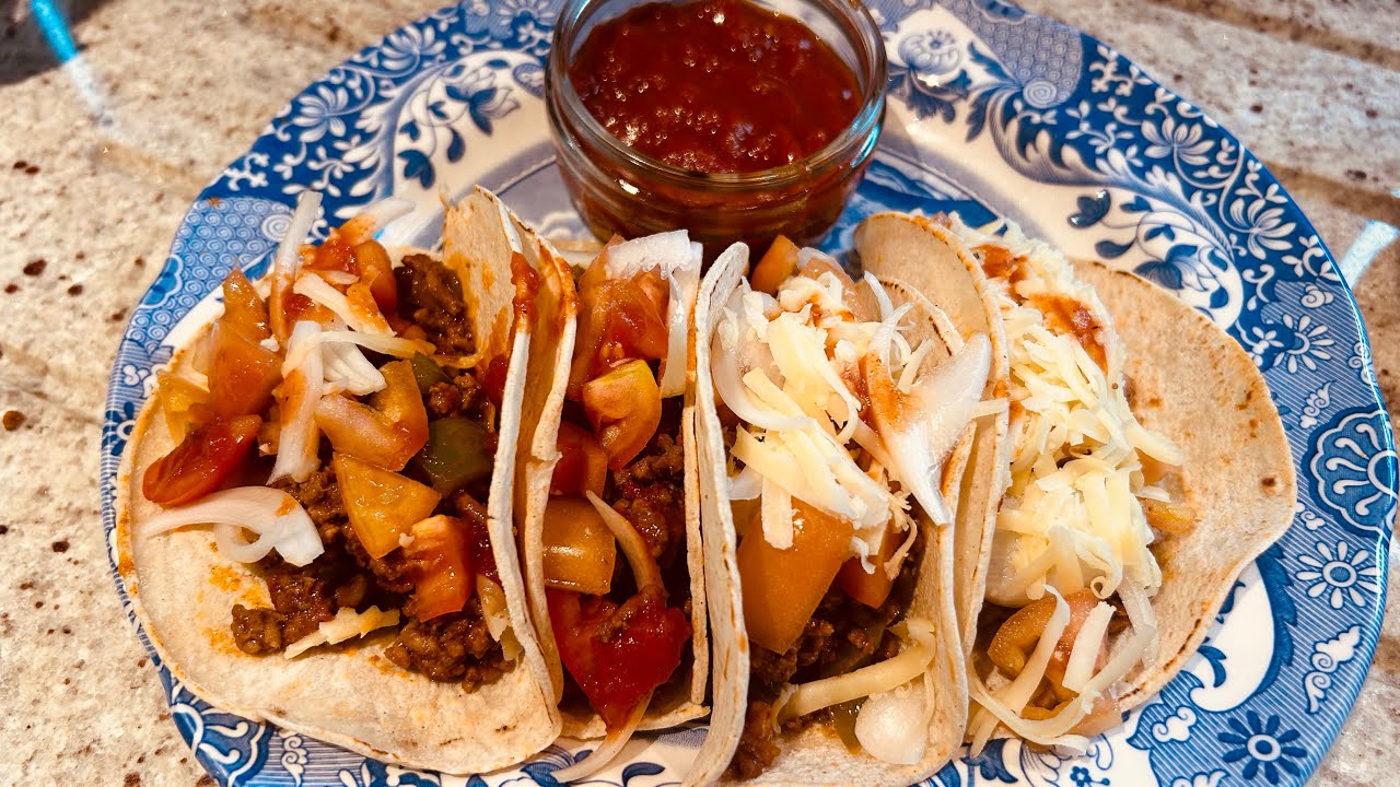 BEST GROUND BEEF TACOS RECIPE YouTube