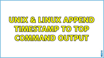 Unix & Linux: Append timestamp to top command output