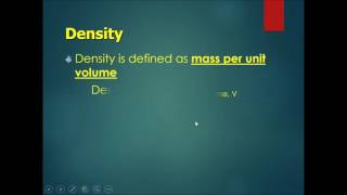 Chapter 4 Mass, Weight & Density Part 5 - Density