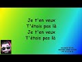 Maître Gims   Je T'en Veux Paroles Lyrics