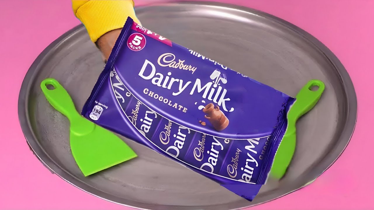 Ice Cream Rolls Cadbury Dairy Milk Chocolate Ice Cream / fried