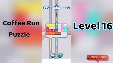 ☕ Coffee Run Puzzle Level 16 Walkthrough 🔍 | Coffee Run Level 16