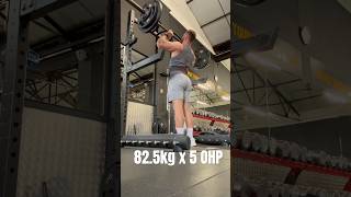 82.5kg / 181lbs x 5 OHP