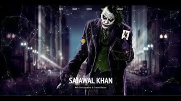 Creative Designer & Director Portfolio Website with Html CSS & Particle JS Part #7