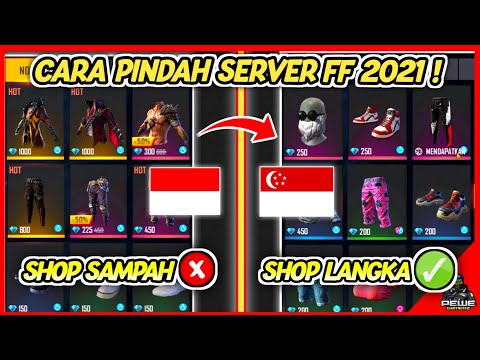 CARA PINDAH SERVER FREEFIRE TERBARU 2021 ! 100% BERHASIL TANPA HAPUS AKUN UTAMA - GARENA FREEFIRE