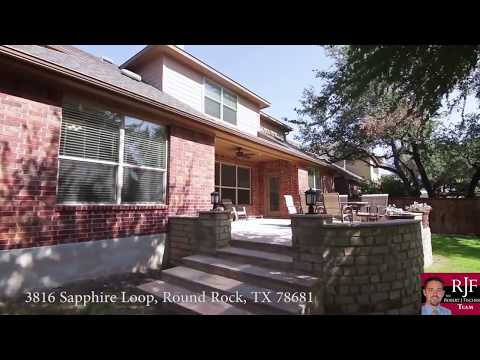 3816 Sapphire Loop, Round Rock, TX home video tour